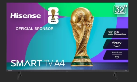 Hisense Smart Fire TV 32 polegadas Classe A4 Series FHD 1080p (32A4NF, modelo 2025) - DTS Virtual: X, design de moldura fina, Alexa integrada