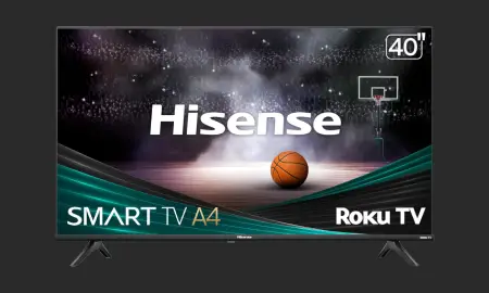 Hisense Smart Roku TV 1080p Classe A4 Series FHD 1080p de 40 polegadas com compatibilidade Alexa (40A4NR, modelo 2024) - Dolby Audio, design de moldura fina, Google Assistant