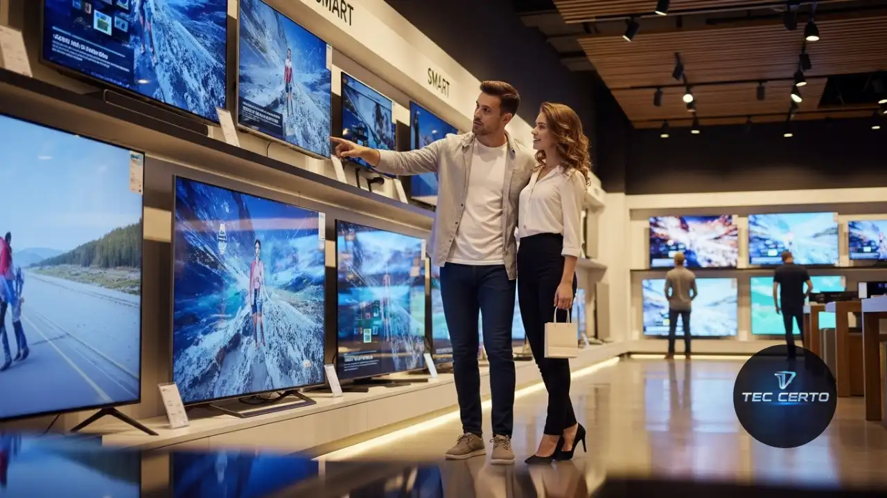 Menu de Smart TV Tecnologia Intuitiva para Apps