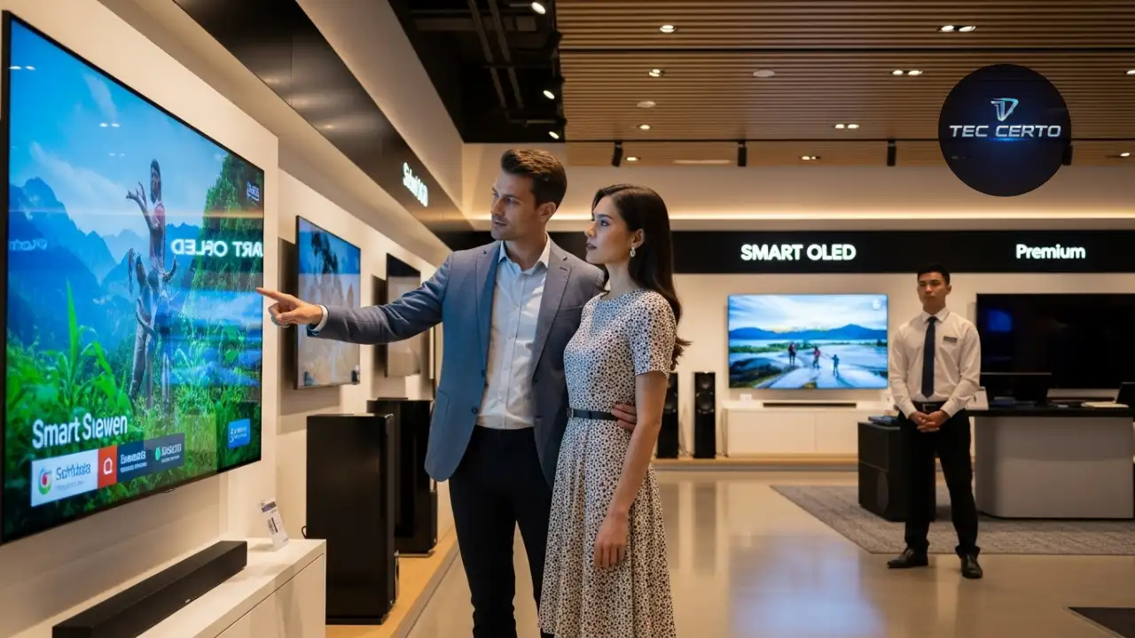 Menu de Smart TV Tecnologia Intuitiva para Apps