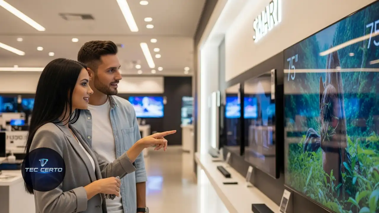 Menu de Smart TV Tecnologia Intuitiva para Apps