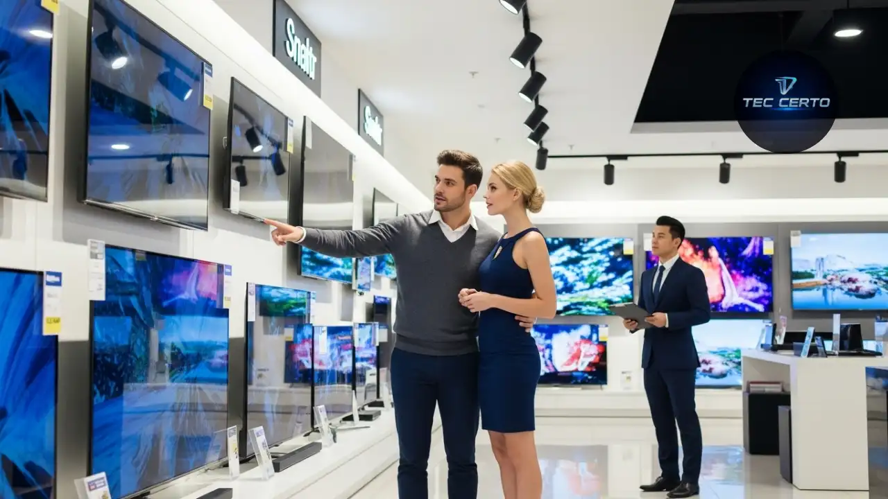 Menu de Smart TV Tecnologia Intuitiva para Apps