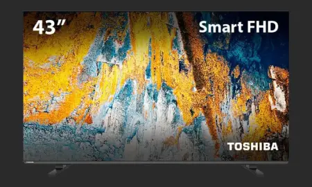 Smart TV DLED 43 Polegadas FULL HD Toshiba 43V35L VIDAA 2 HDMI 2 USB Wi-Fi - TB017M