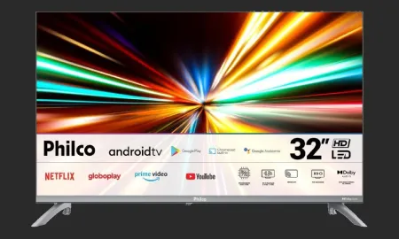 Smart TV Philco 32” Led Dolby Áudio Prata PTV32M9GACGB – 127 Volts