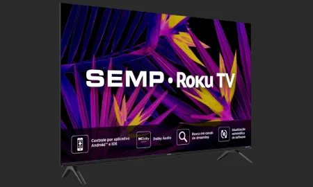 Smart TV Semp 43 Polegadas LED Full HD R6610 WiFi Roku TV Google Assistente Dolby Audio 43R6610